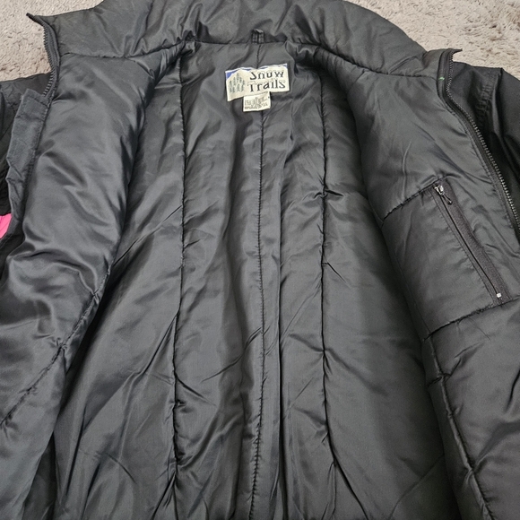 Snow Trails Vintage Men's Ski Winter Jacket Sz XL Y2K Neon Snow Sports - Picture 6 of 12